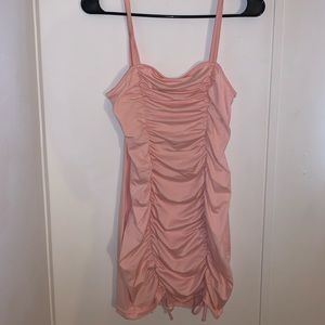 Shein light pink fitted dress (Small)